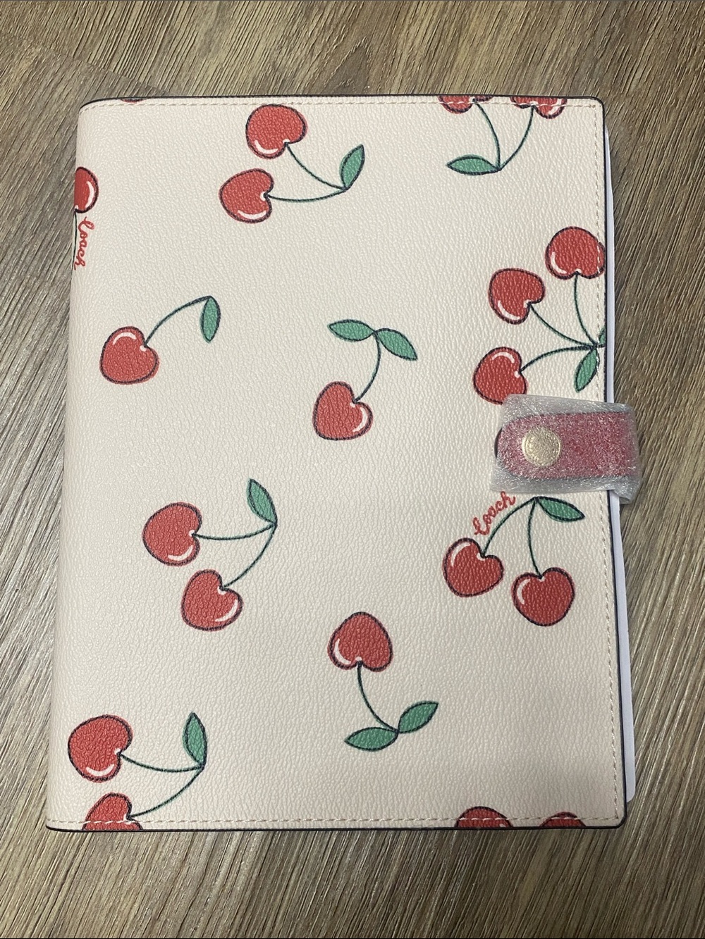 Coach Heart Cherry Notebook